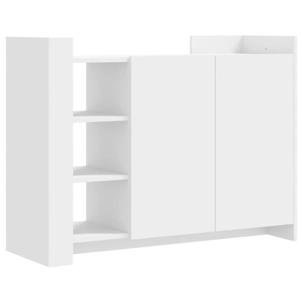 vidaXL skænk 100x35x75 cm konstrueret træ hvid