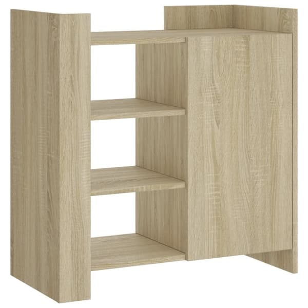 vidaXL skænk 73,5x35x75 cm konstrueret træ sonoma-eg