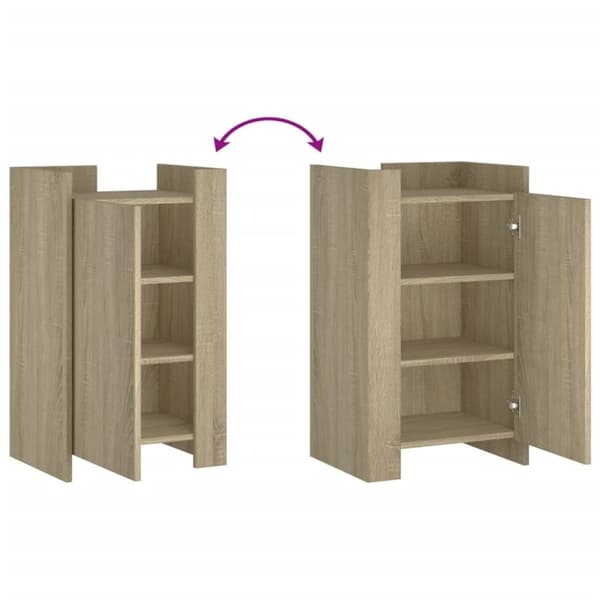 vidaXL skænk 45x35x75 cm konstrueret træ sonoma-eg