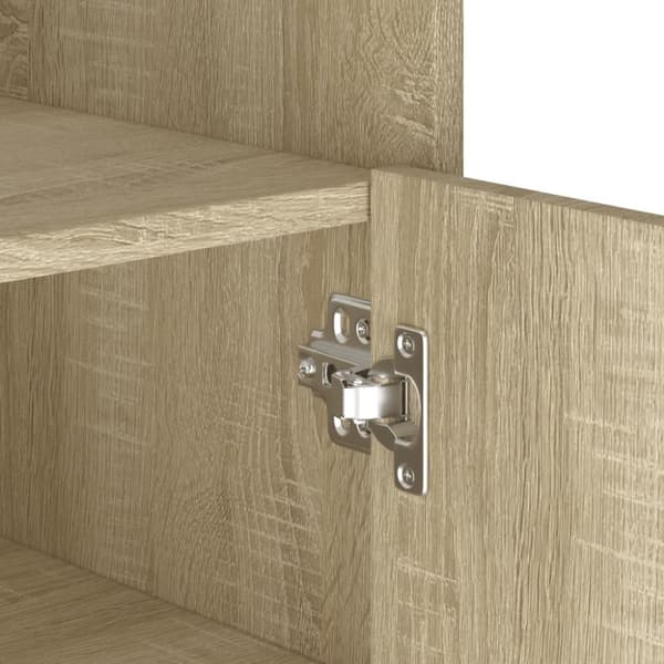 vidaXL skænk 45x35x75 cm konstrueret træ sonoma-eg