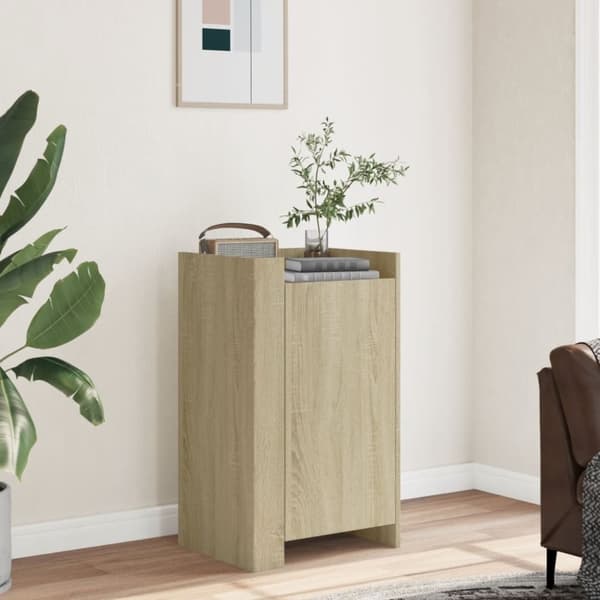 vidaXL skænk 45x35x75 cm konstrueret træ sonoma-eg
