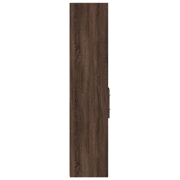 vidaXL Hylle brun eik 30x42,5x185 cm konstruert tre