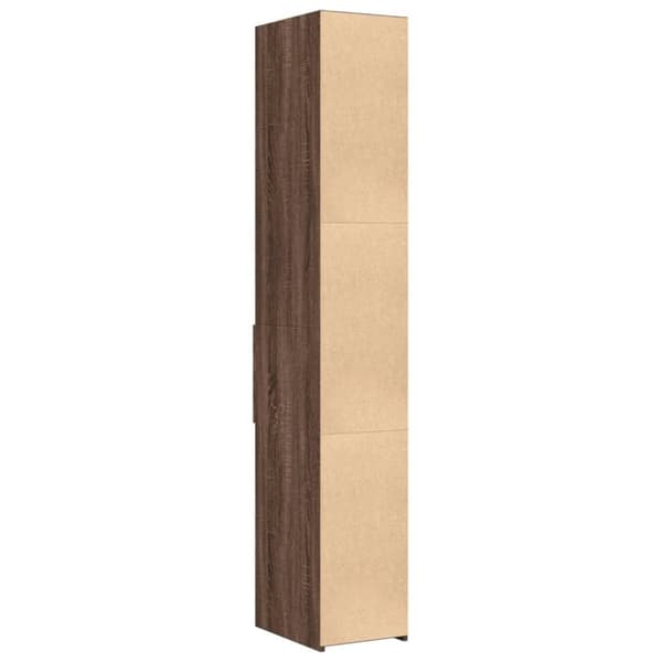 vidaXL Hylle brun eik 30x42,5x185 cm konstruert tre