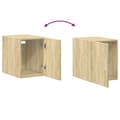 Miniatyrbilde 8 av 11: vidaXL Veggskap sonoma eik 30x42,5x40 cm konstruert tre