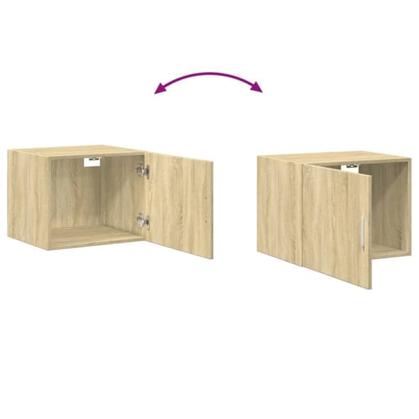 vidaXL Veggskap sonoma eik 50x42,5x40 cm konstruert tre