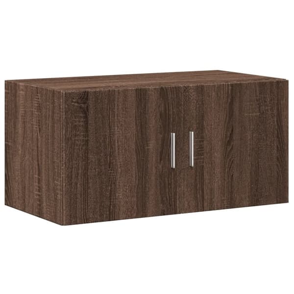 vidaXL Veggskap brun eik 80x42,5x40 cm konstruert tre