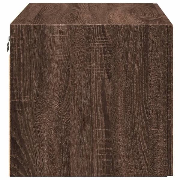 vidaXL Veggskap brun eik 80x42,5x40 cm konstruert tre