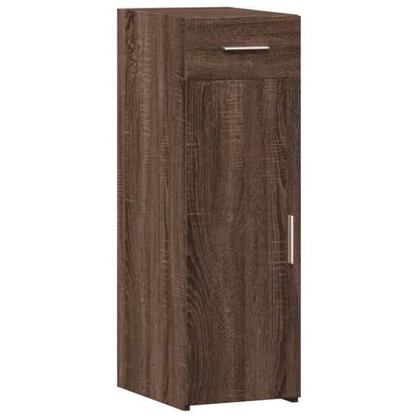 vidaXL Skjenk brun eik 30x42,5x93 cm konstruert tre