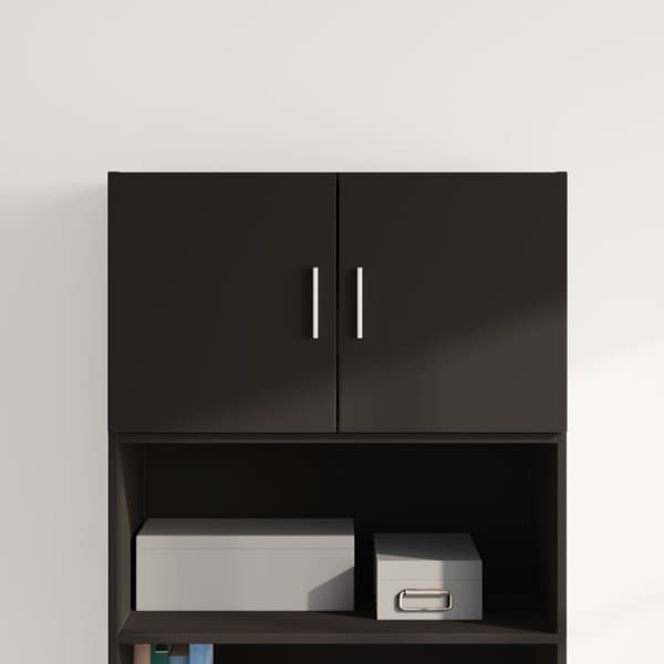 vidaXL Veggskap svart 70x42,5x40 cm konstruert tre