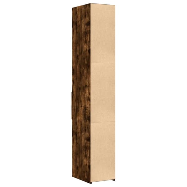 vidaXL Hylle røkt eik 30x42,5x185 cm konstruert tre