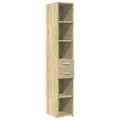 Miniatyrbilde 3 av 11: vidaXL Hylle sonoma eik 30x42,5x185 cm konstruert tre