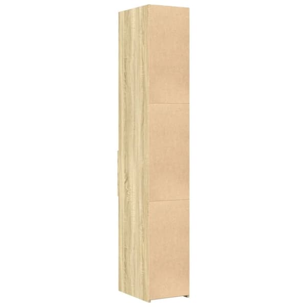 vidaXL Hylle sonoma eik 30x42,5x185 cm konstruert tre