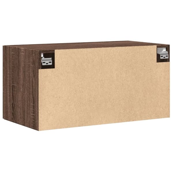 vidaXL vægskab 80x42,5x40 cm konstrueret brun egetræsfarve