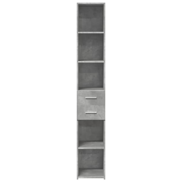 vidaXL reol 30x42,5x185 cm konstrueret træ betongrå