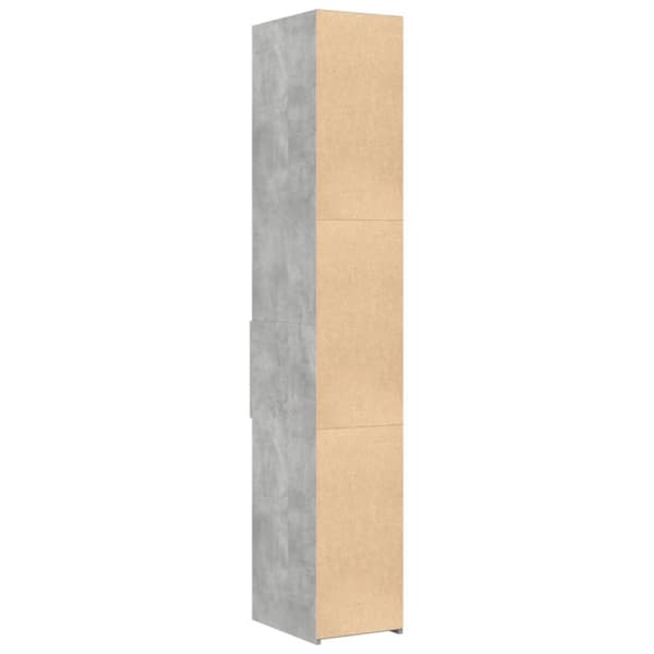 vidaXL reol 30x42,5x185 cm konstrueret træ betongrå