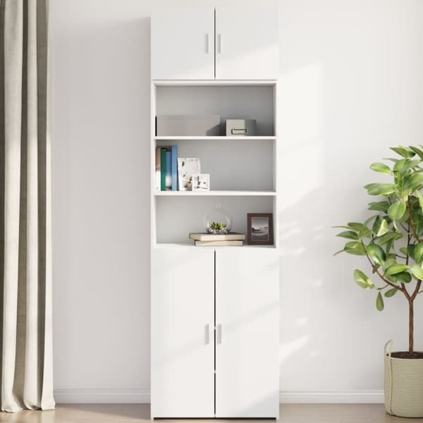 vidaXL vægskab 70x42,5x40 cm konstrueret træ hvid