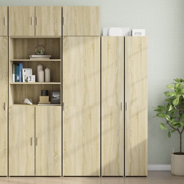 vidaXL vægskab 50x42,5x40 cm konstrueret træ sonoma-eg