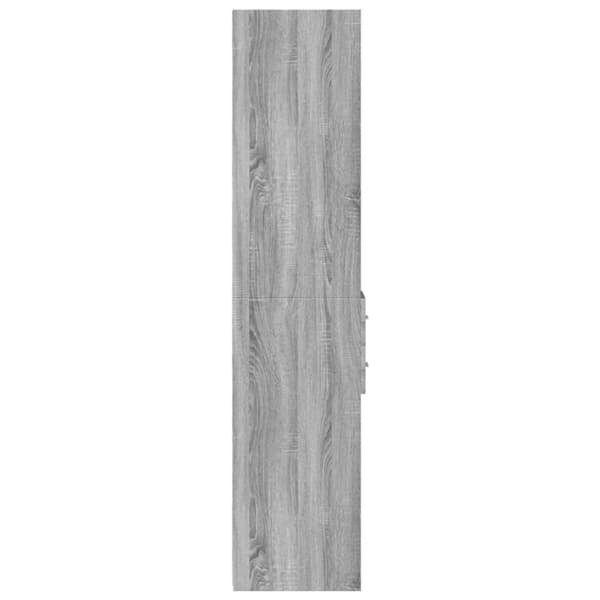 vidaXL Kaappi harmaa Sonoma 30x42,5x185 cm tekninen puu