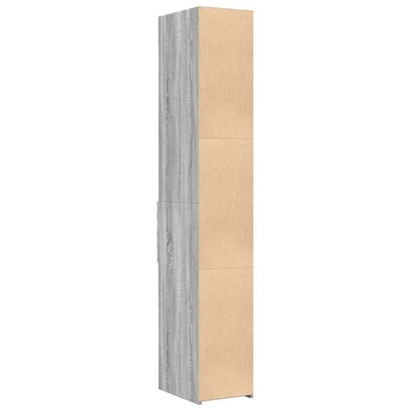 vidaXL Kaappi harmaa Sonoma 30x42,5x185 cm tekninen puu
