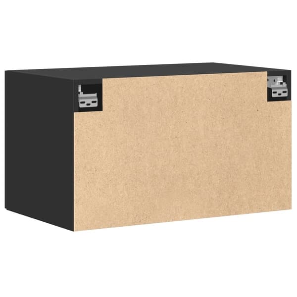 vidaXL vægskab 70x42,5x40 cm konstrueret træ sort