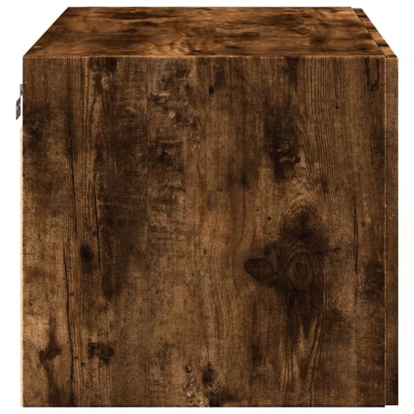 vidaXL Veggskap røkt eik 80x42,5x40 cm konstruert tre