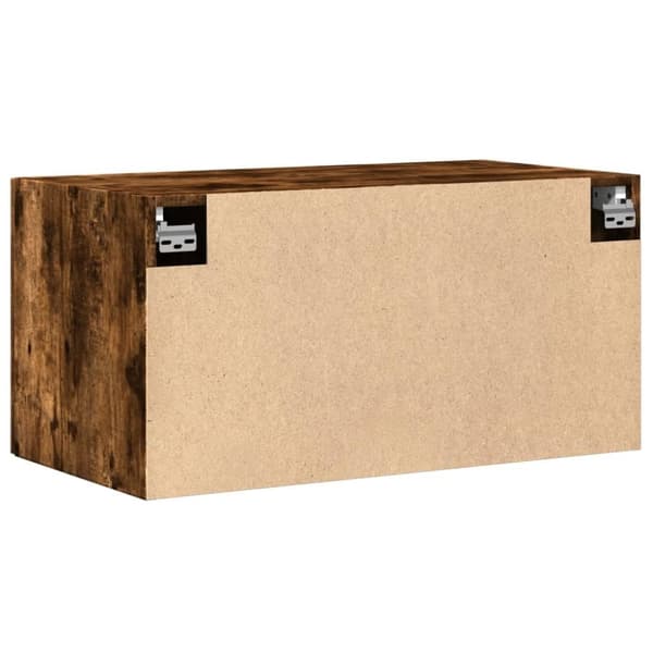 vidaXL Veggskap røkt eik 80x42,5x40 cm konstruert tre