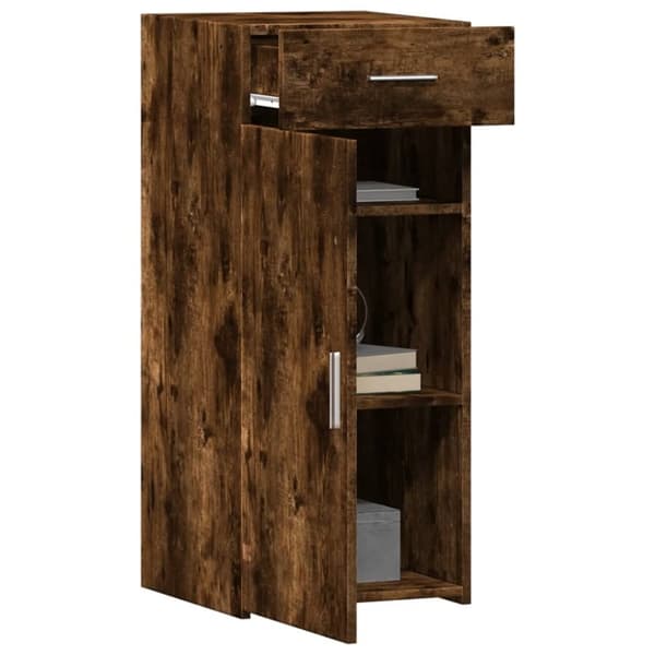 vidaXL Skjenk røkt eik 40x42,5x93 cm konstruert tre