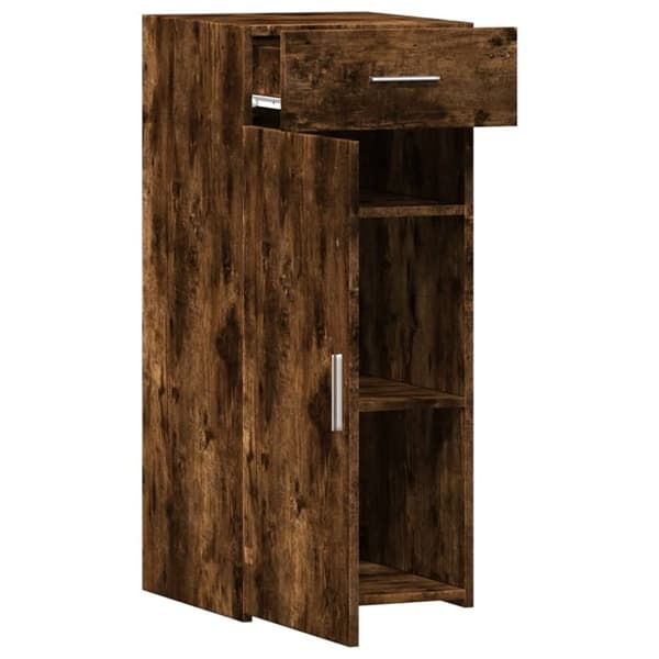 vidaXL Skjenk røkt eik 40x42,5x93 cm konstruert tre