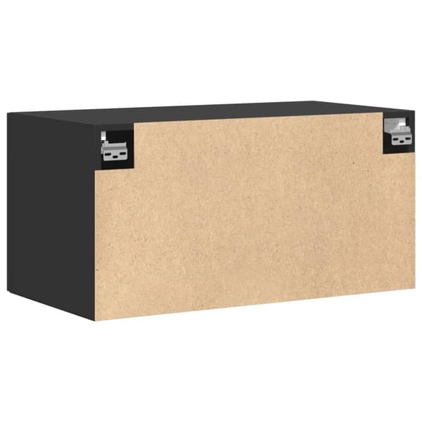 vidaXL Veggskap svart 80x42,5x40 cm konstruert tre