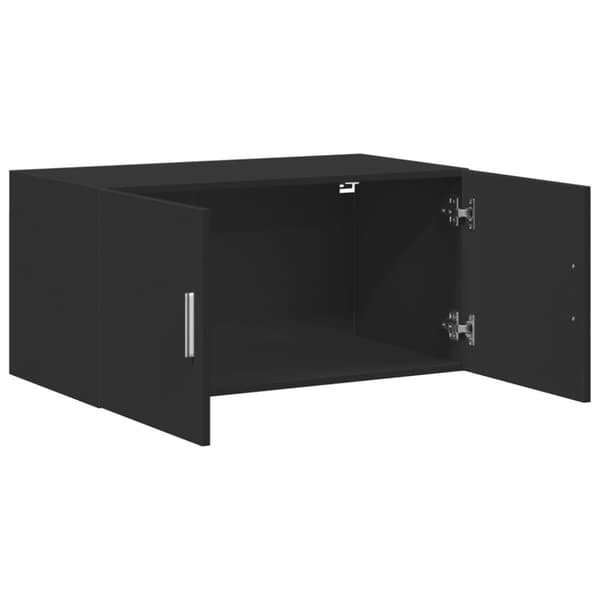 vidaXL Veggskap svart 80x42,5x40 cm konstruert tre