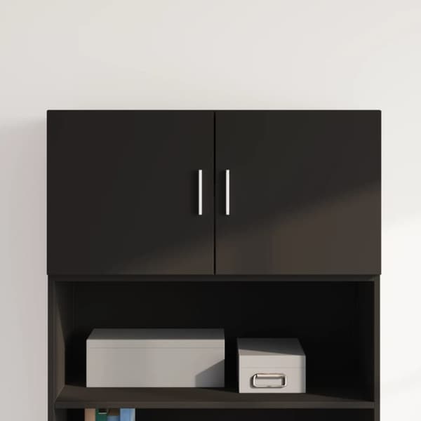 vidaXL Veggskap svart 80x42,5x40 cm konstruert tre