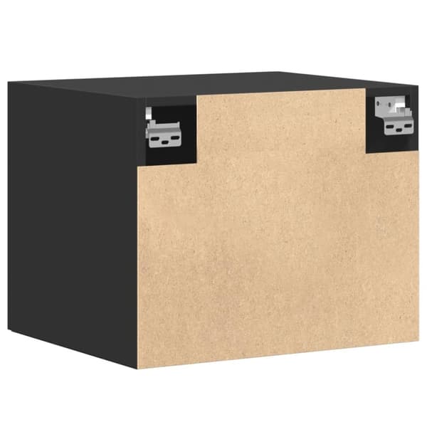 vidaXL Veggskap svart 50x42,5x40 cm konstruert tre