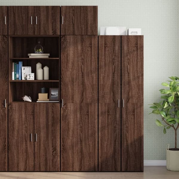 vidaXL Veggskap brun eik 50x42,5x40 cm konstruert tre