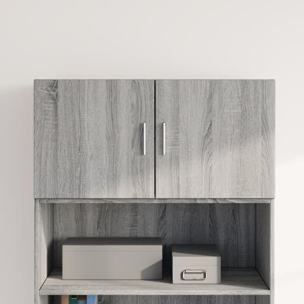 vidaXL vægskab 80x42,5x40 cm konstrueret træ grå sonoma-eg