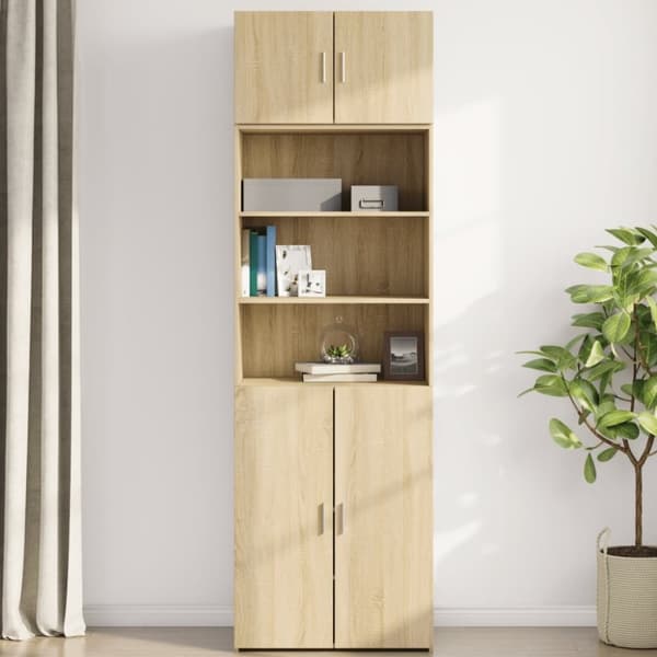 vidaXL vægskab 70x42,5x40 cm konstrueret træ sonoma-eg