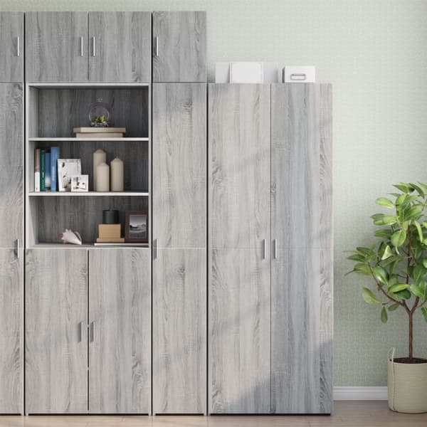 vidaXL vægskab 30x42,5x40 cm konstrueret træ grå sonoma-eg