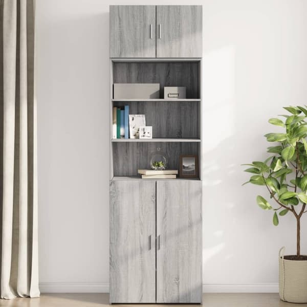 vidaXL vægskab 70x42,5x49 cm konstrueret træ grå sonoma-eg