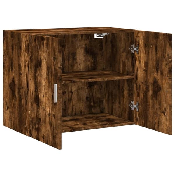 vidaXL vægskab 80x42,5x64 cm konstrueret træ røget egetræsfarve