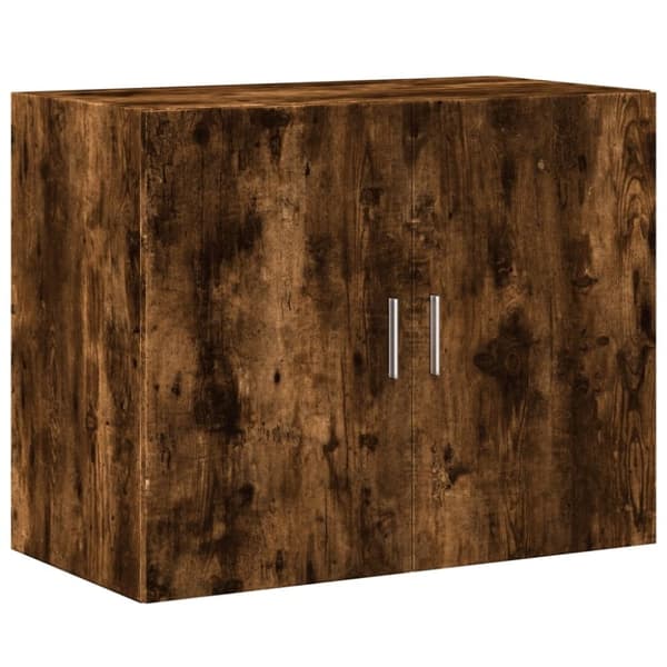 vidaXL vægskab 80x42,5x64 cm konstrueret træ røget egetræsfarve