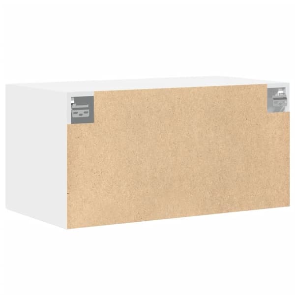 vidaXL vægskab 80x42,5x40 cm konstrueret træ hvid