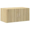 Miniatyrbillede 3 af 11: vidaXL vægskab 80x42,5x40 cm konstrueret træ sonoma-eg