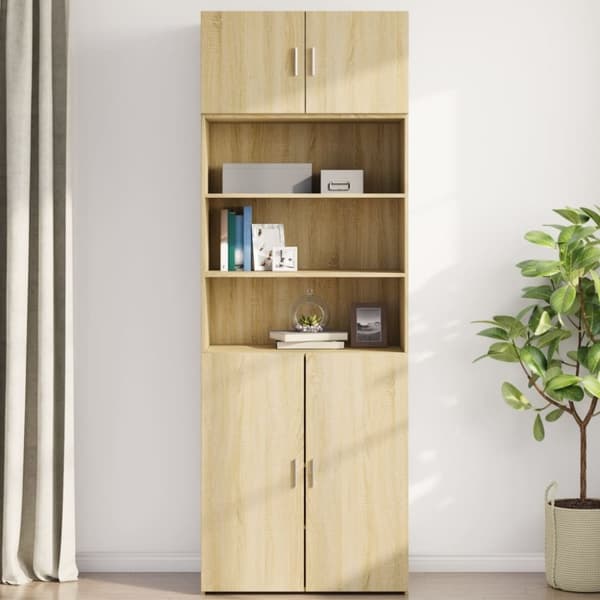 vidaXL vægskab 80x42,5x40 cm konstrueret træ sonoma-eg