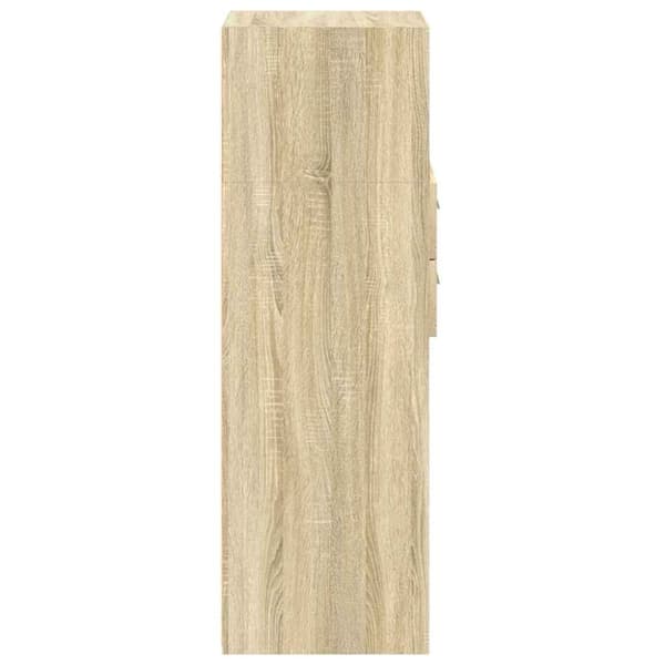 vidaXL Kaappi Sonoma-tammi 40x42,5x124 cm tekninen puu