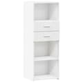 Miniatyrbillede 3 af 11: vidaXL højskab 45x42,5x124 cm konstrueret træ hvid