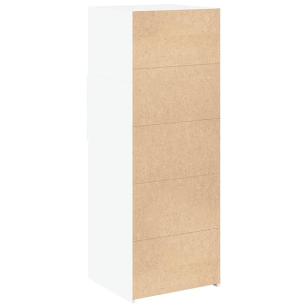 vidaXL højskab 45x42,5x124 cm konstrueret træ hvid