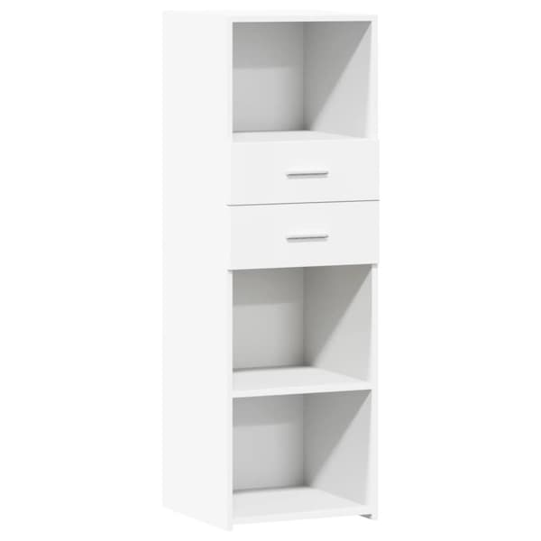 vidaXL Hylle hvit 40x42,5x124 cm konstruert tre