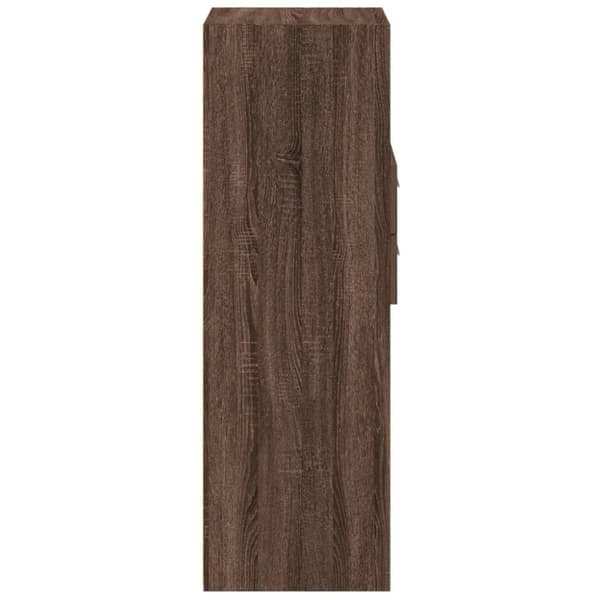 vidaXL Högskåp brun ek 45x42,5x124 cm konstruerat trä