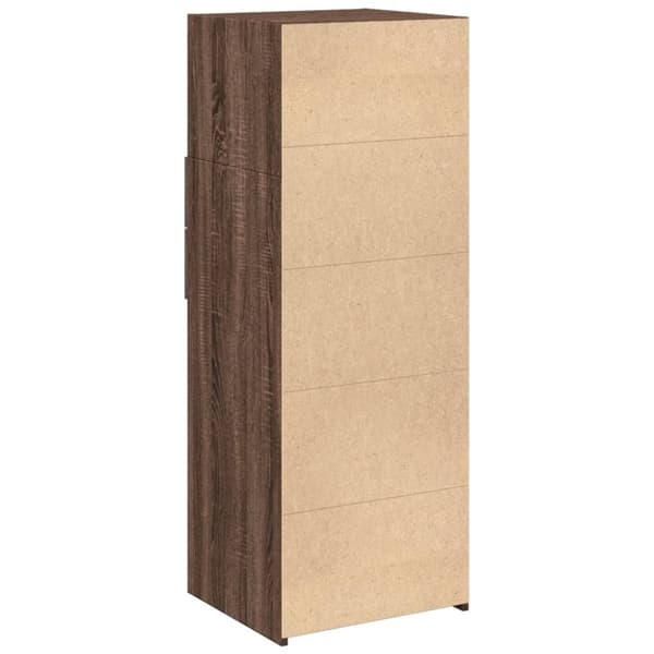 vidaXL Högskåp brun ek 45x42,5x124 cm konstruerat trä
