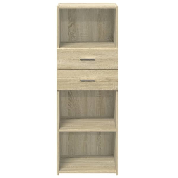 vidaXL Hylle sonoma eik 45x42,5x124 cm konstruert tre