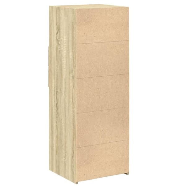 vidaXL Hylle sonoma eik 45x42,5x124 cm konstruert tre